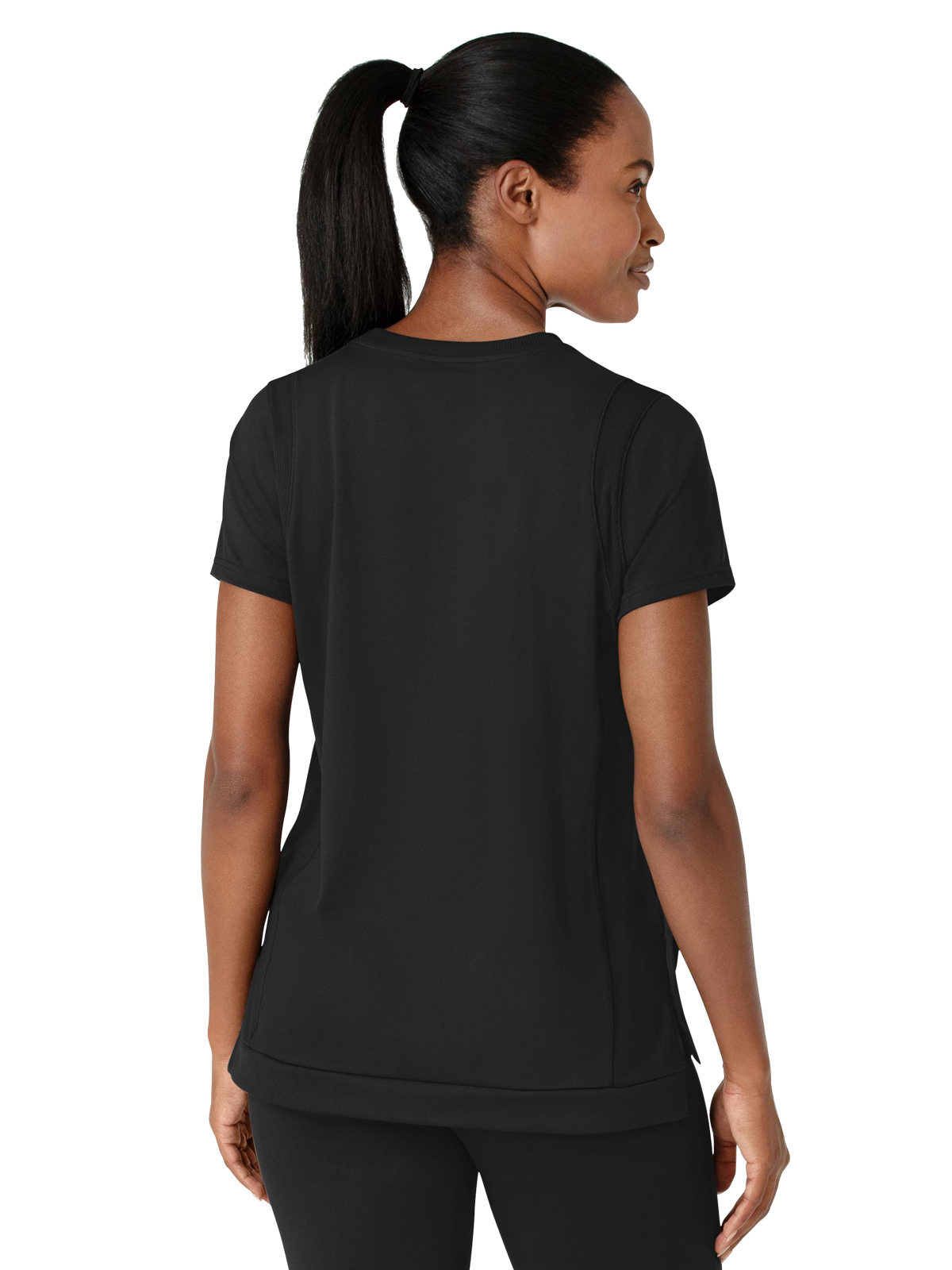 Renew Women's Two-Pocket Flex-n-Reach Crew Neck Top