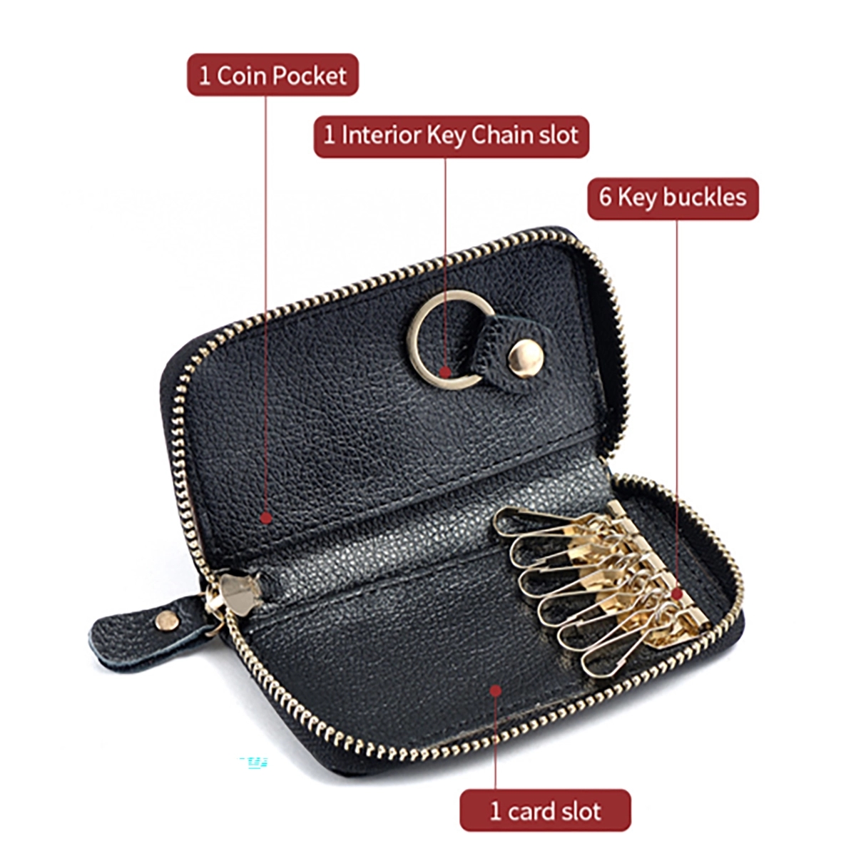 Leather Key Holder Wallet Pouch Gifts 2