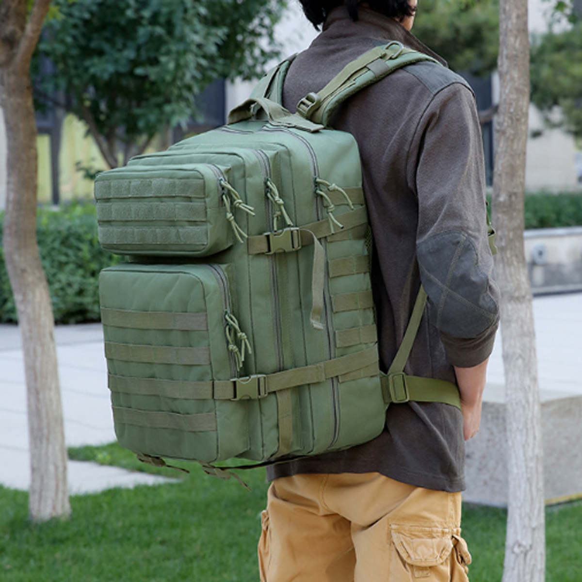 40L Military Tactical Backpack W/ Large Capacity 5