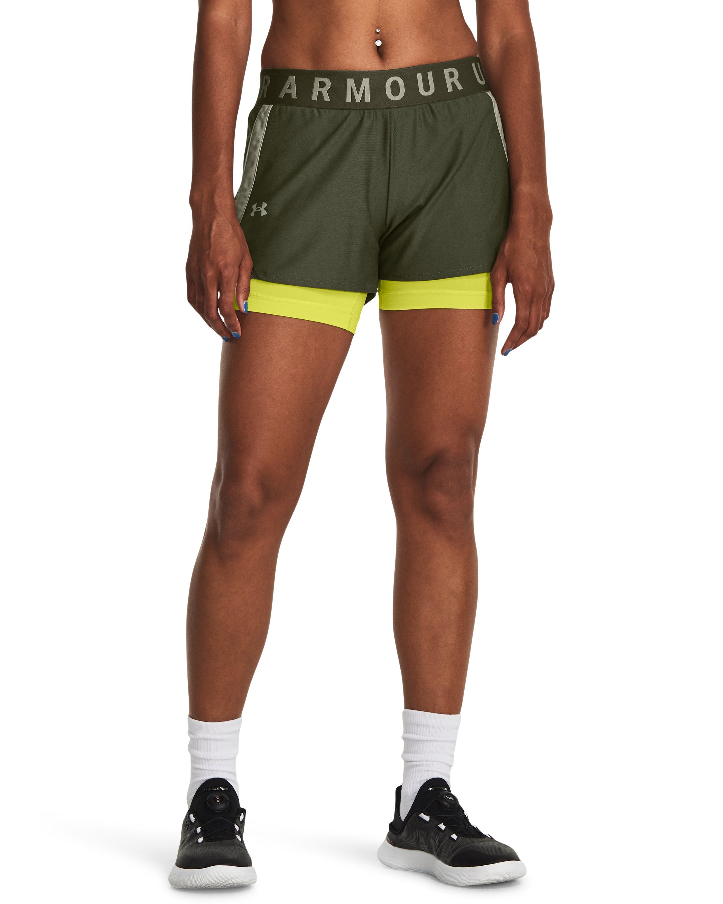 UA Play Up Women's 2-in-1 Shorts 2