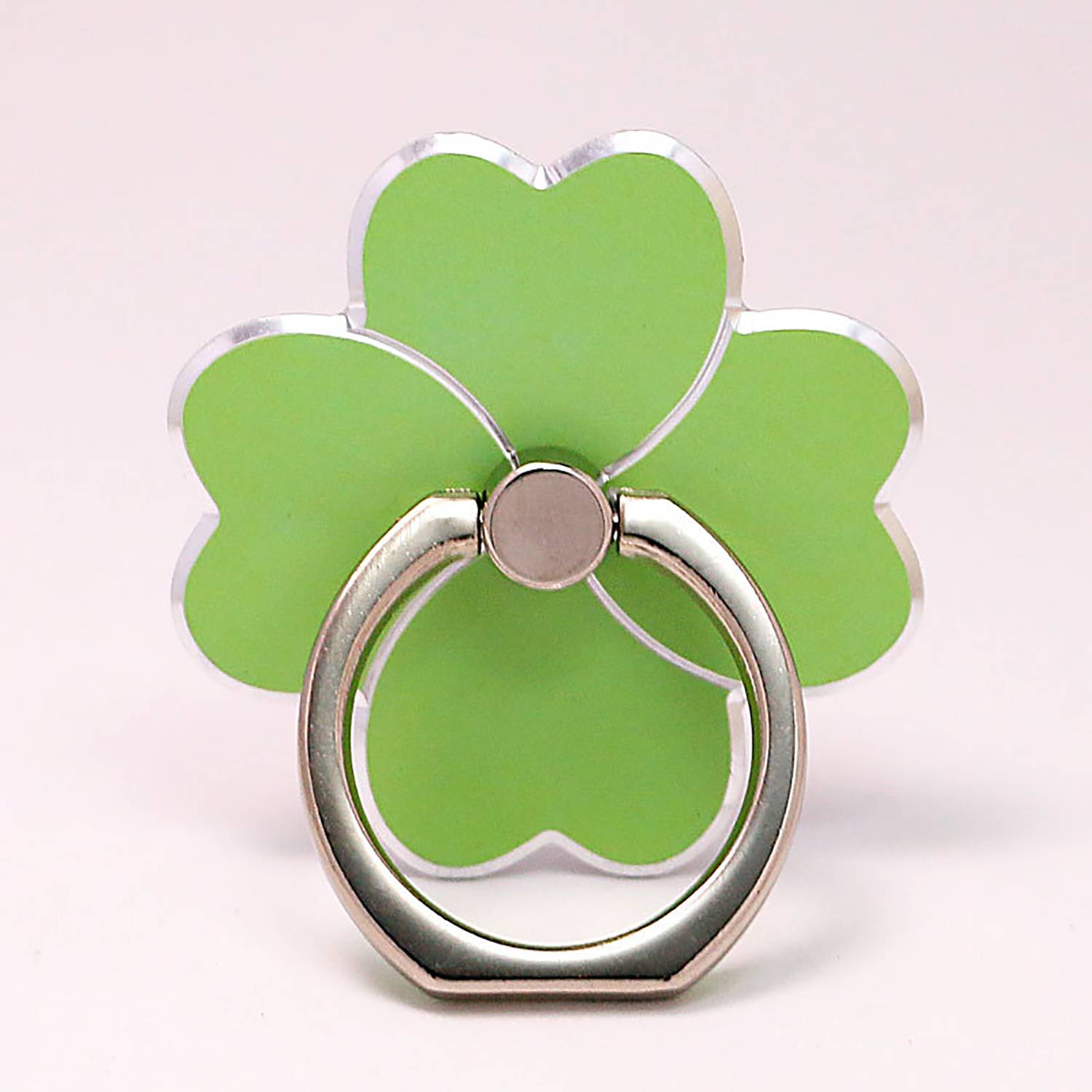 Metal 4-Leaf Clover 360 Degree Rotating Phone Ring Stand 10