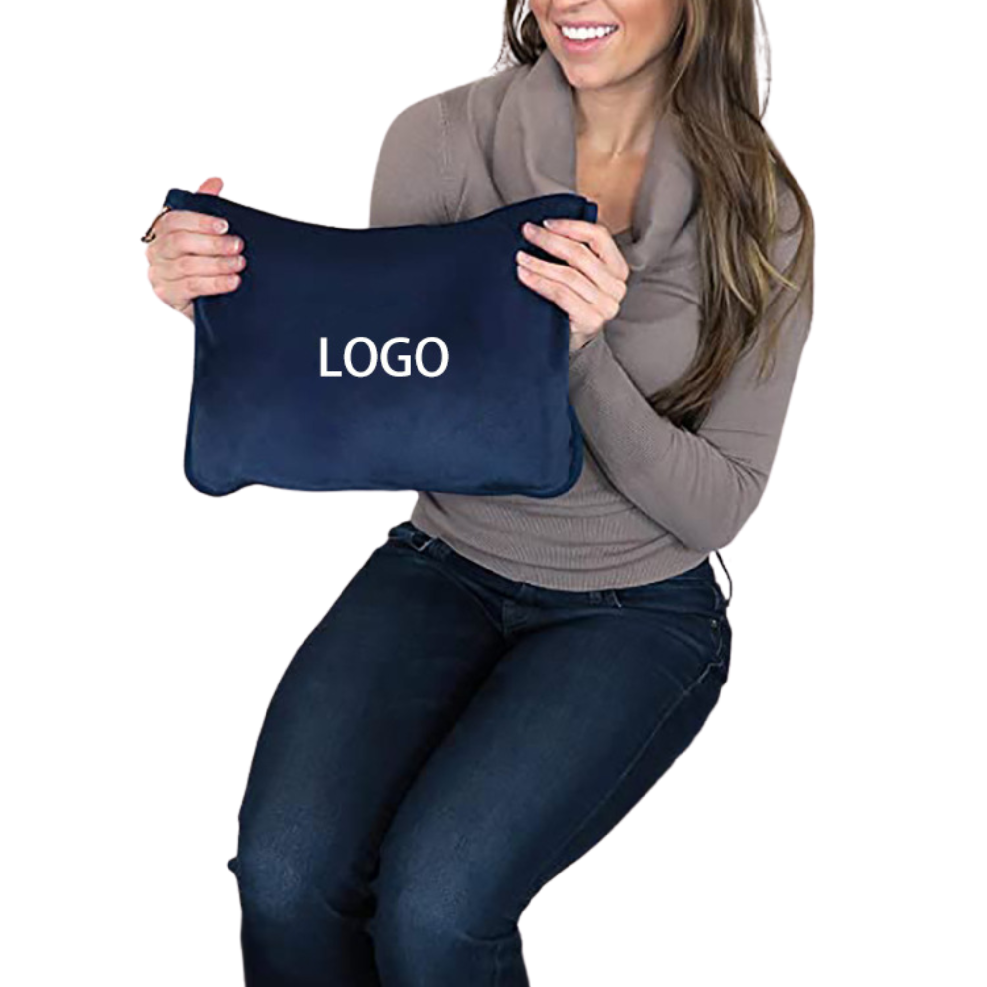 Double-Sided Fleece Blanket for Travel - Minimum 20 Pieces 2
