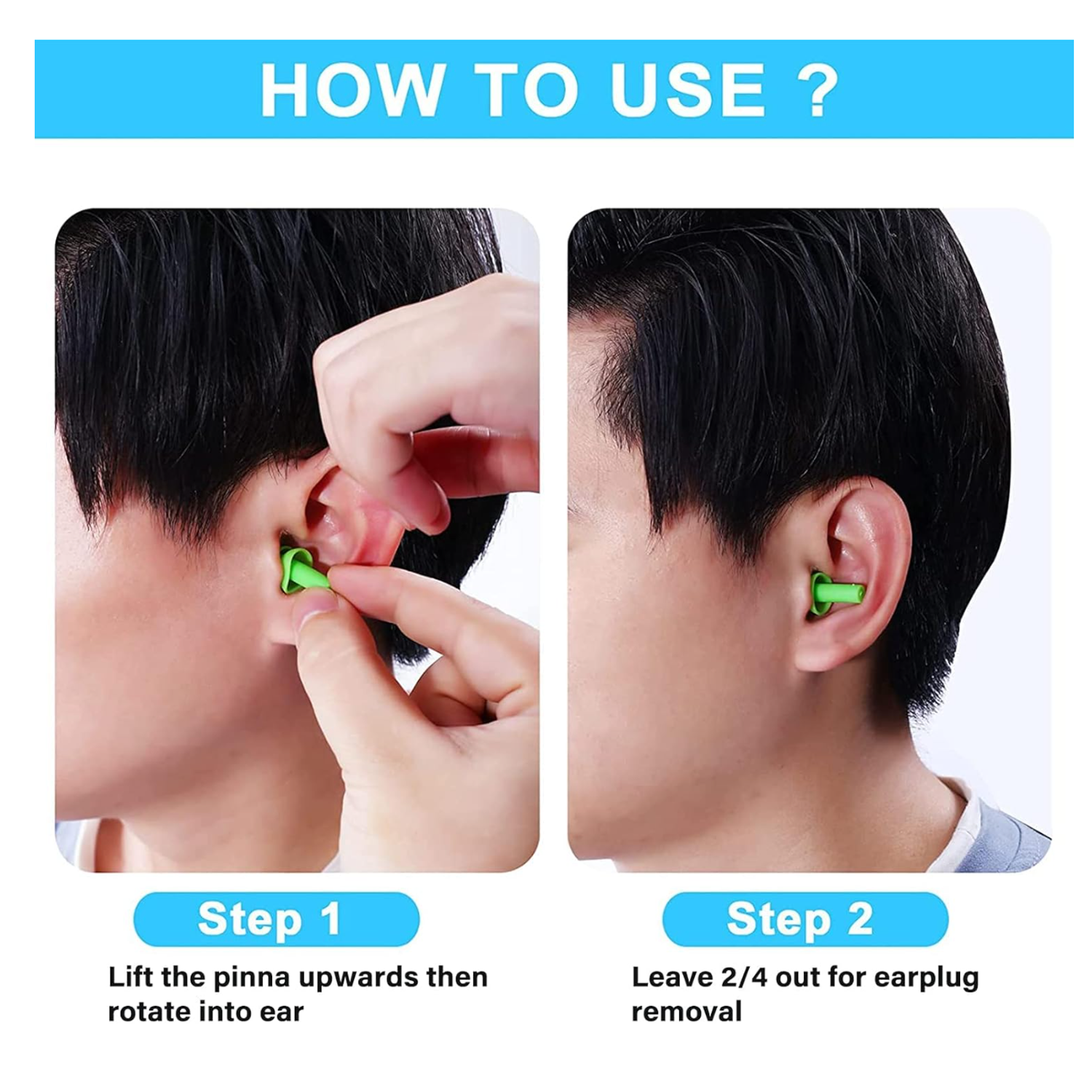 Reusable Silicon Sleep Noise Reducing Earplugs 5