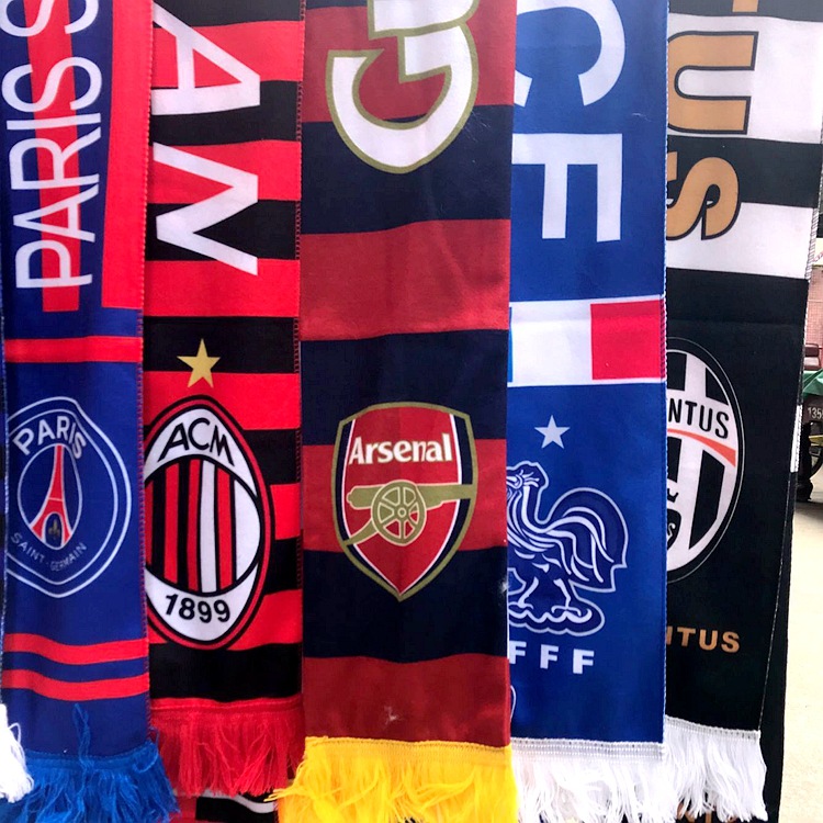 Custom Polyester Printed Soccer Fan Scarves 5