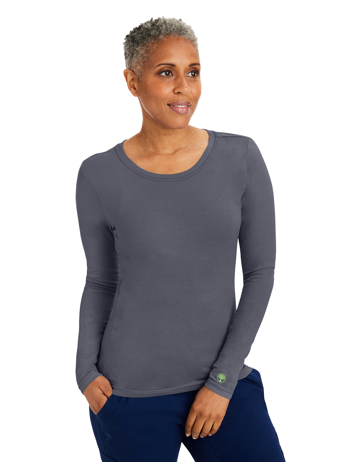 Healing Hands - HH Knits - Women's Pocketless Melissa Long Sleeve Underscrub Tee 16
