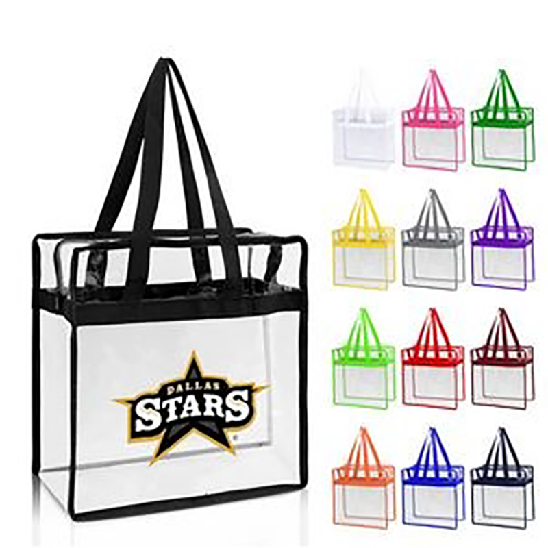 Stadium Approved Clear Zipper Tote Bag 1