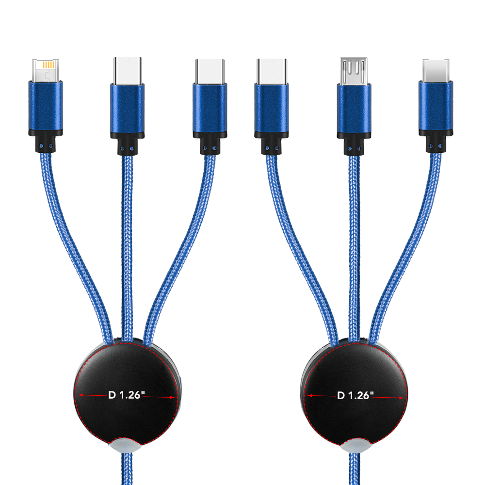 Cherry Avenue 3 in1 Logo Light Up Charging Cable with iPhone & Android 2 Simports