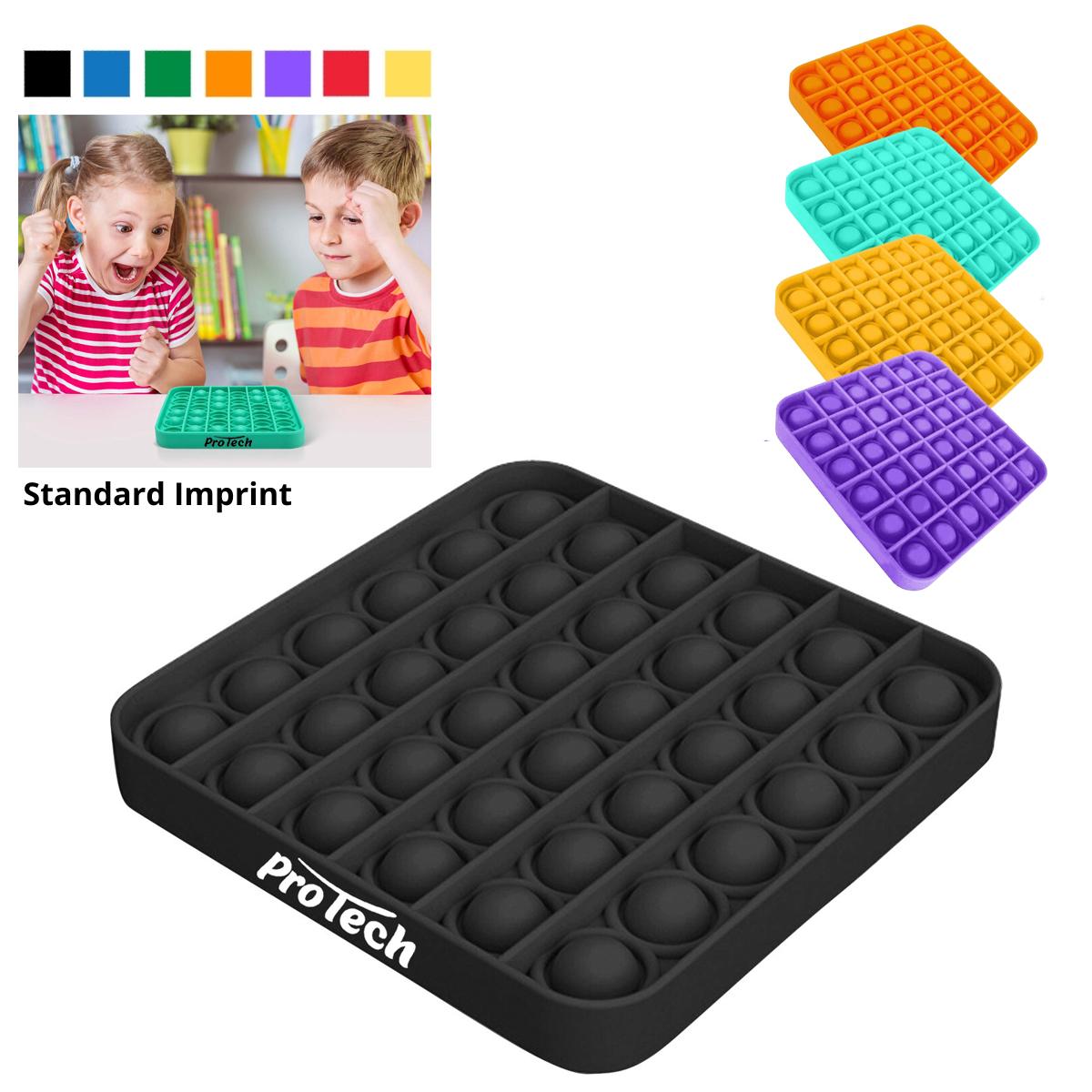 Classic Pop It Fidget Toy - Square 5