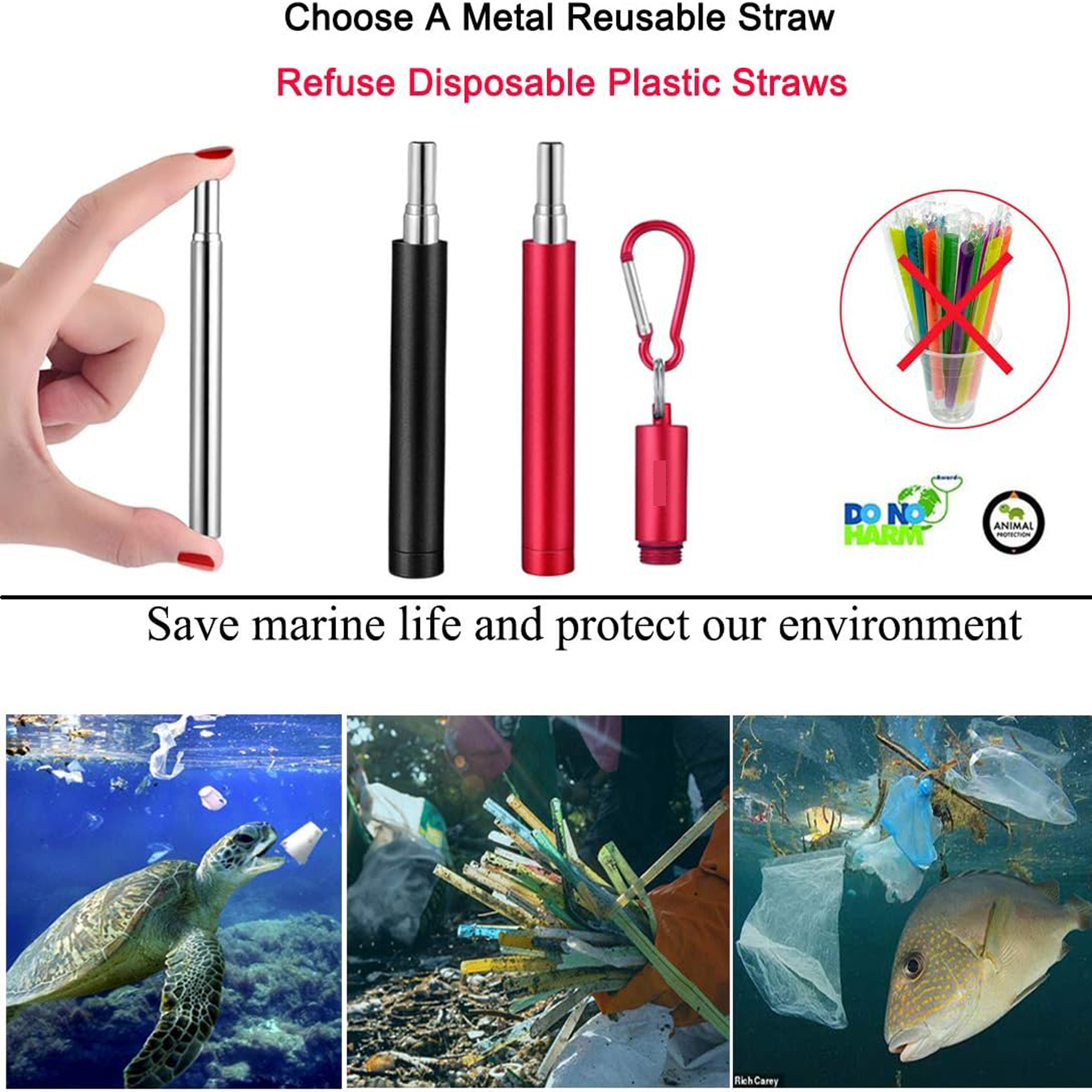 Collapsible Reusable Travel Straw with Case 5