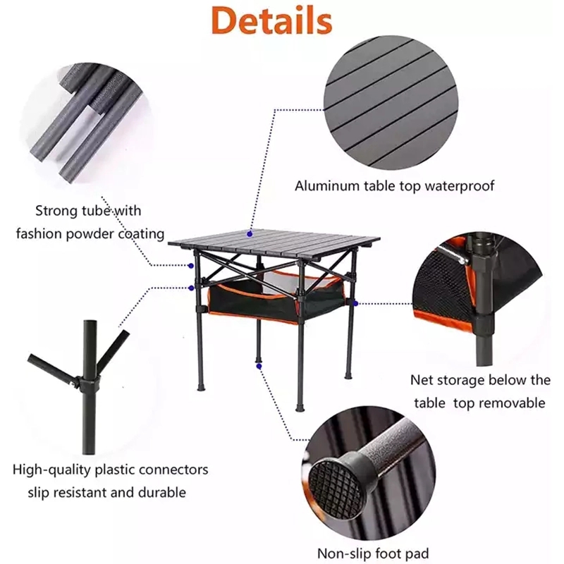 Portable Folding Table Camping With Storage Bag Heavy Duty 5