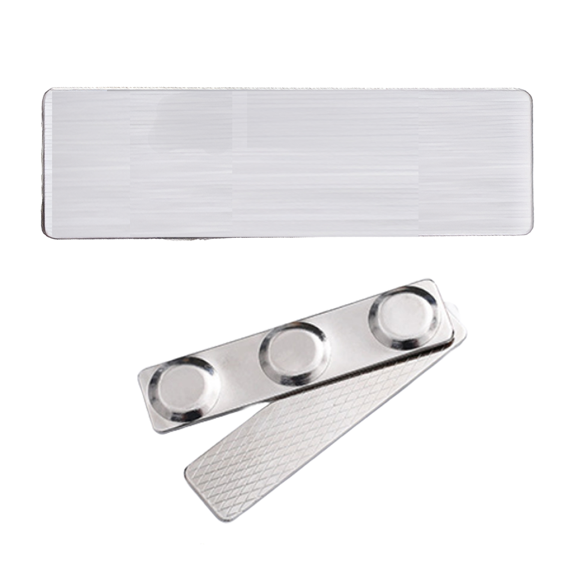 MOQ 20 PCS Stylish Stainless Steel Magnetic Name Tag 2
