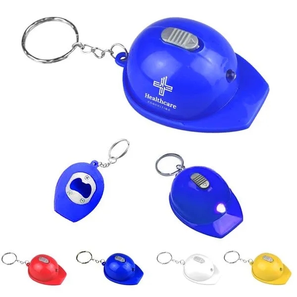 Safety Helmet Bottle Opener Keychain 1