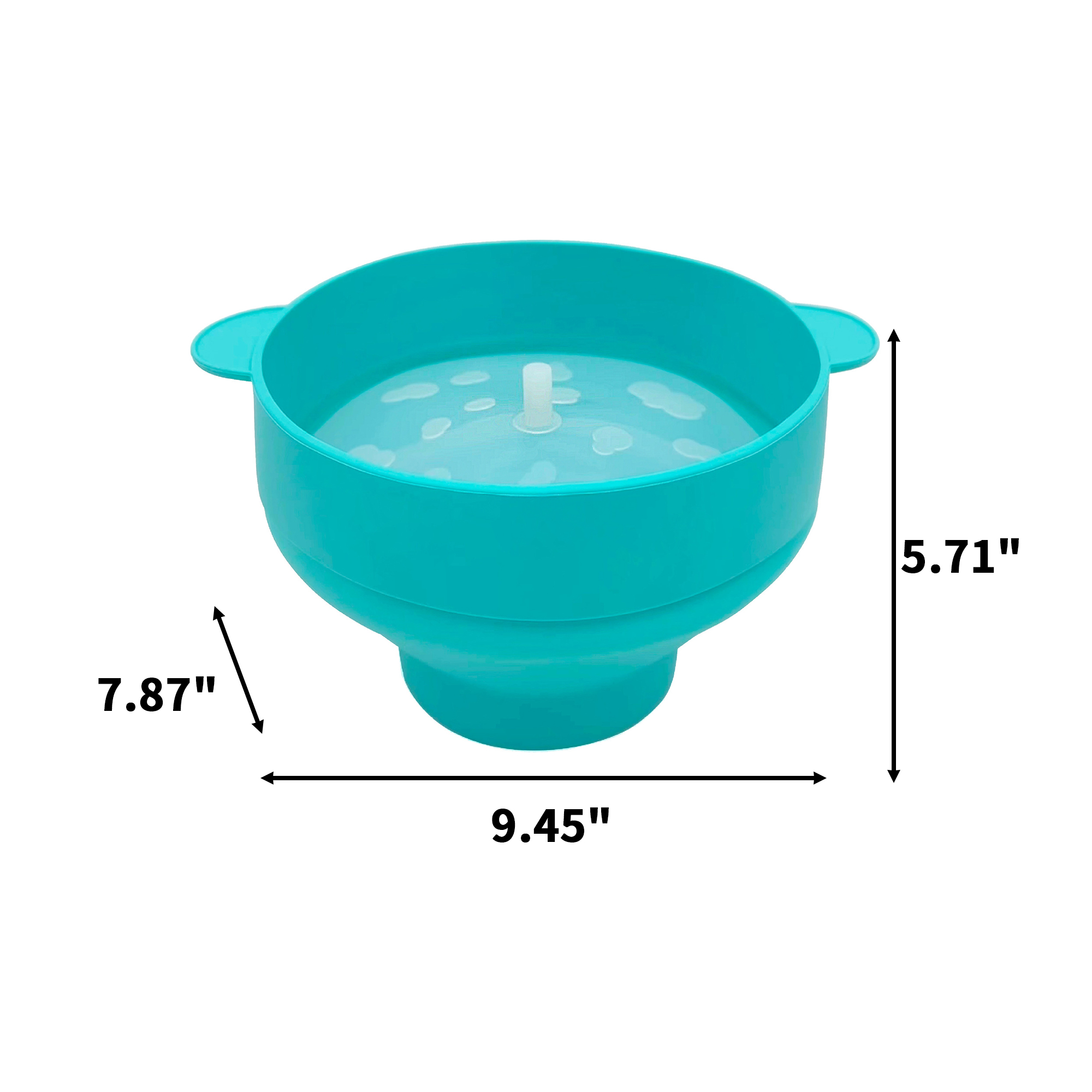 Collapsible Silicone Microwave Popcorn Bowl With Lid 9