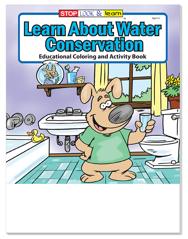 COLORING SET - Learn About Water Conservation Coloring Book Fun Pack 2