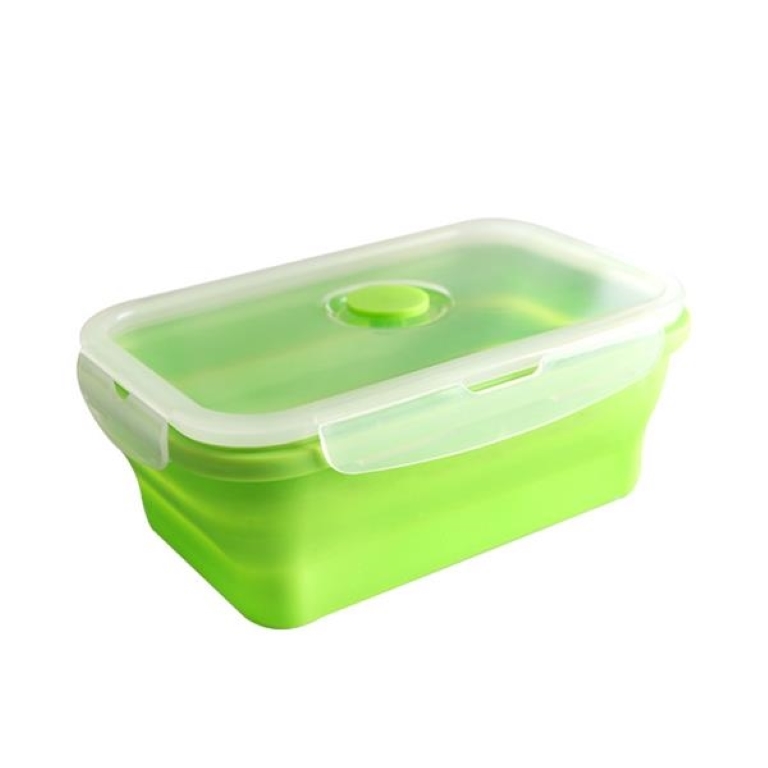 12OZ Silicone Foldable Collapisible Lunch Bento Box 4