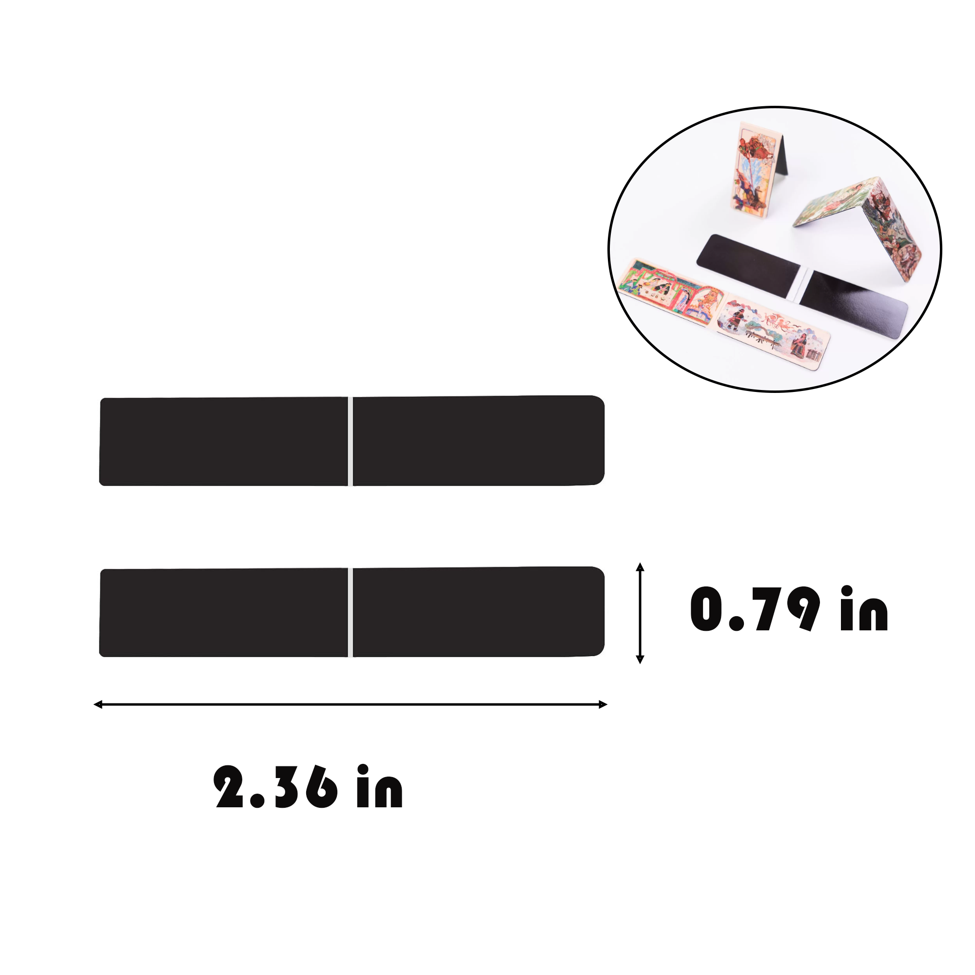 2.36" Full Color Magnetic Bookmark 1