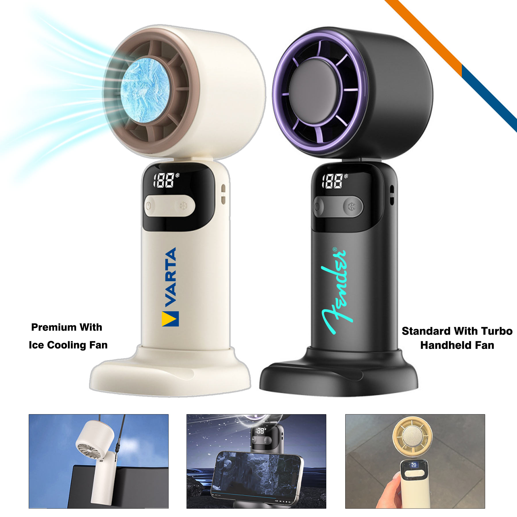 Lawler 100 Speeds Turbo Handheld Fan 6