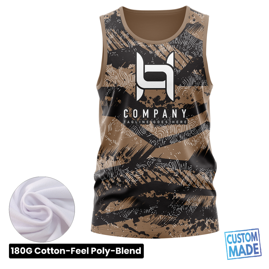Unisex & Kids' Sublimation Jersey Style Tank Top - 180G 3