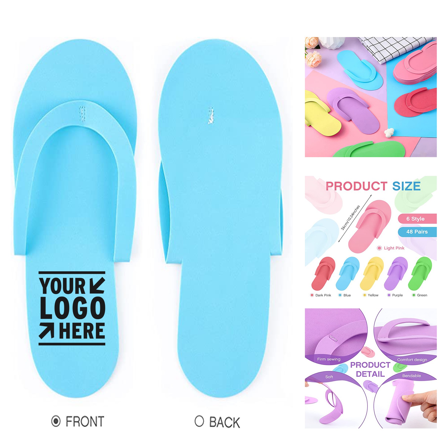 Foam Disposable Slippers 2