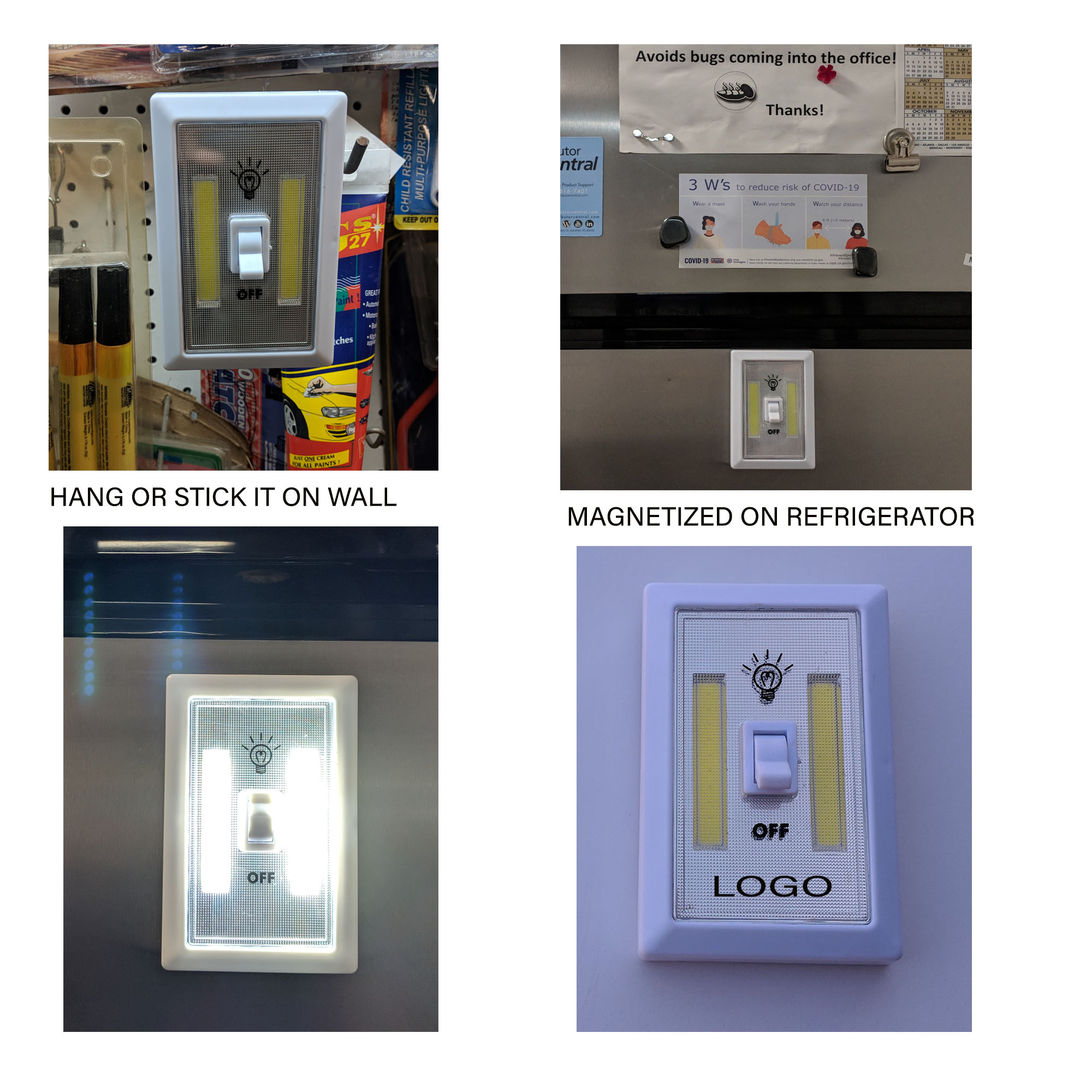 COB LED Light Switch, 200 Lumens 2
