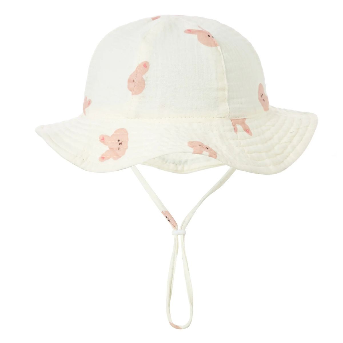Infant Cotton Hat with Chin Strap 11
