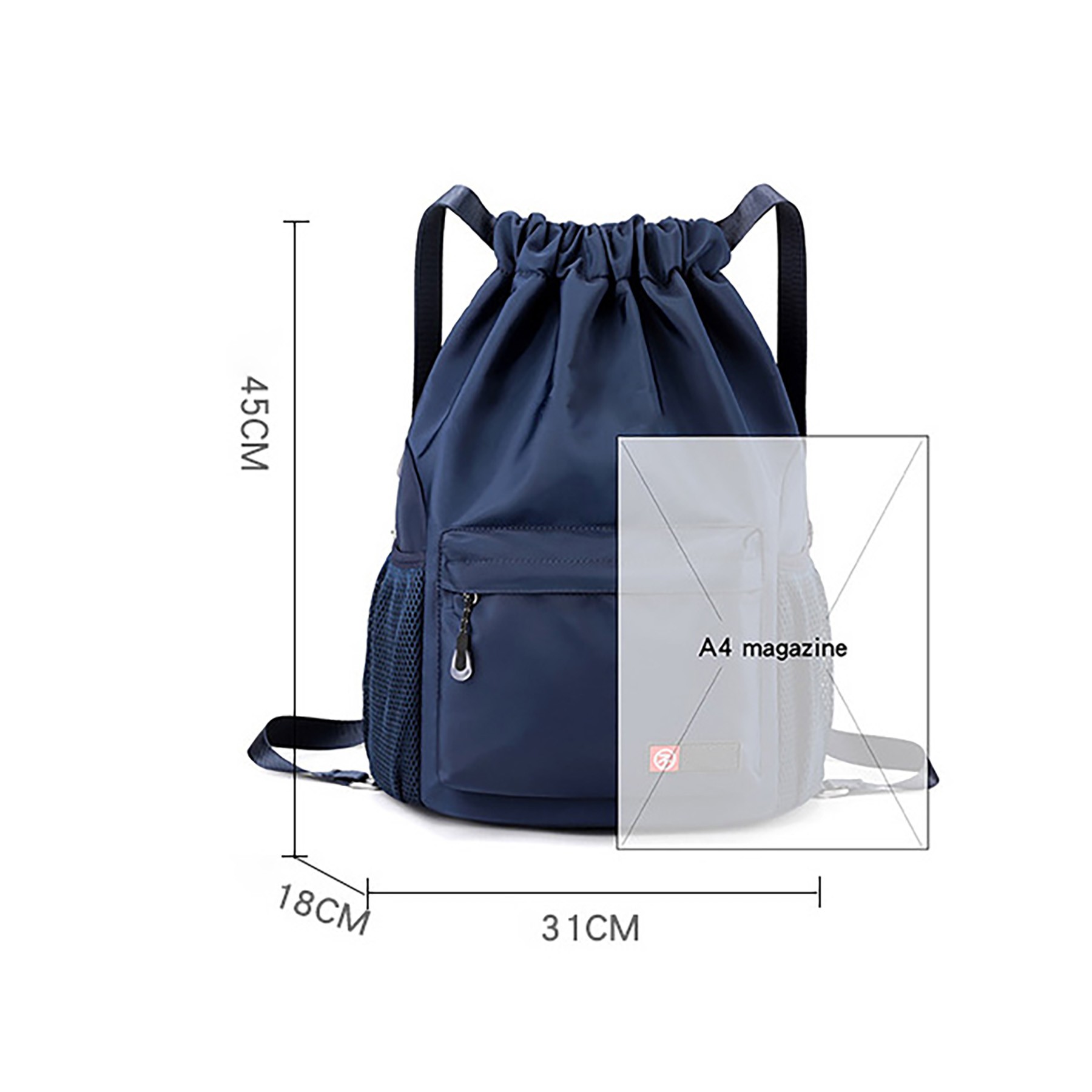 Waterproof Large Capacity Oxford Cloth Drawstring Bag ForBeach&Travel&College&Gym 5