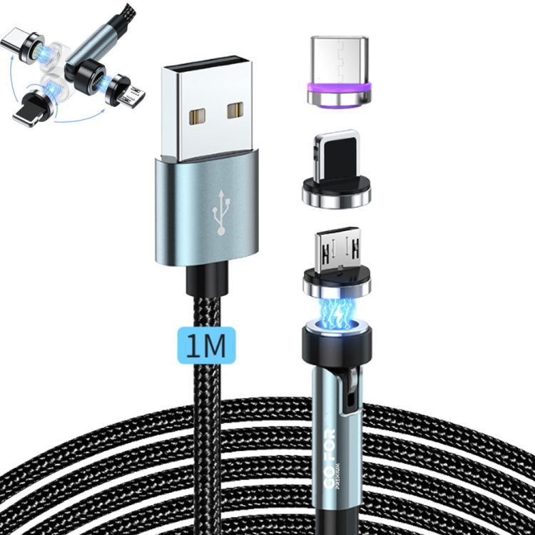 540 Degree Rotation 3 in 1 Magnetic Charging Cable Set 2