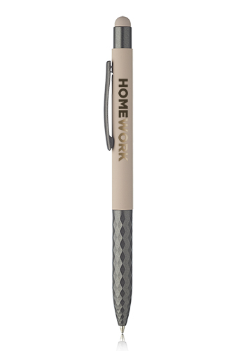 Geometric Aluminum Ball Point Pens with Stylus 22
