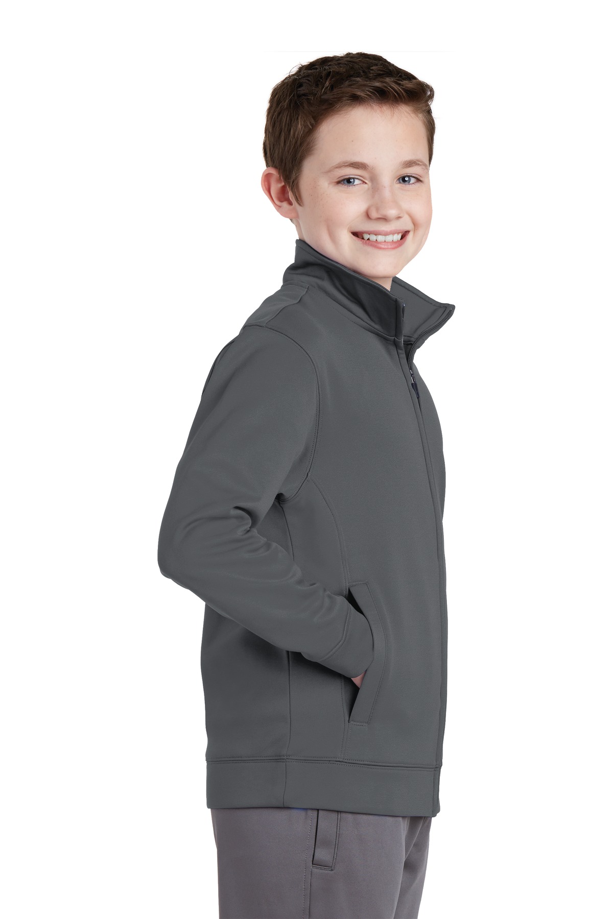 Sport-Tek® Youth Sport-Wick Fleece Full-Zip Jacket 10