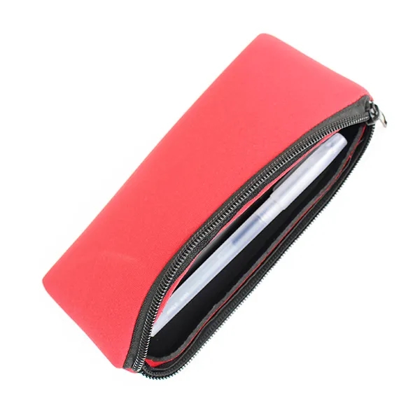 Neoprene Pencil Cases, custom drawstring bag with logo imprint 4