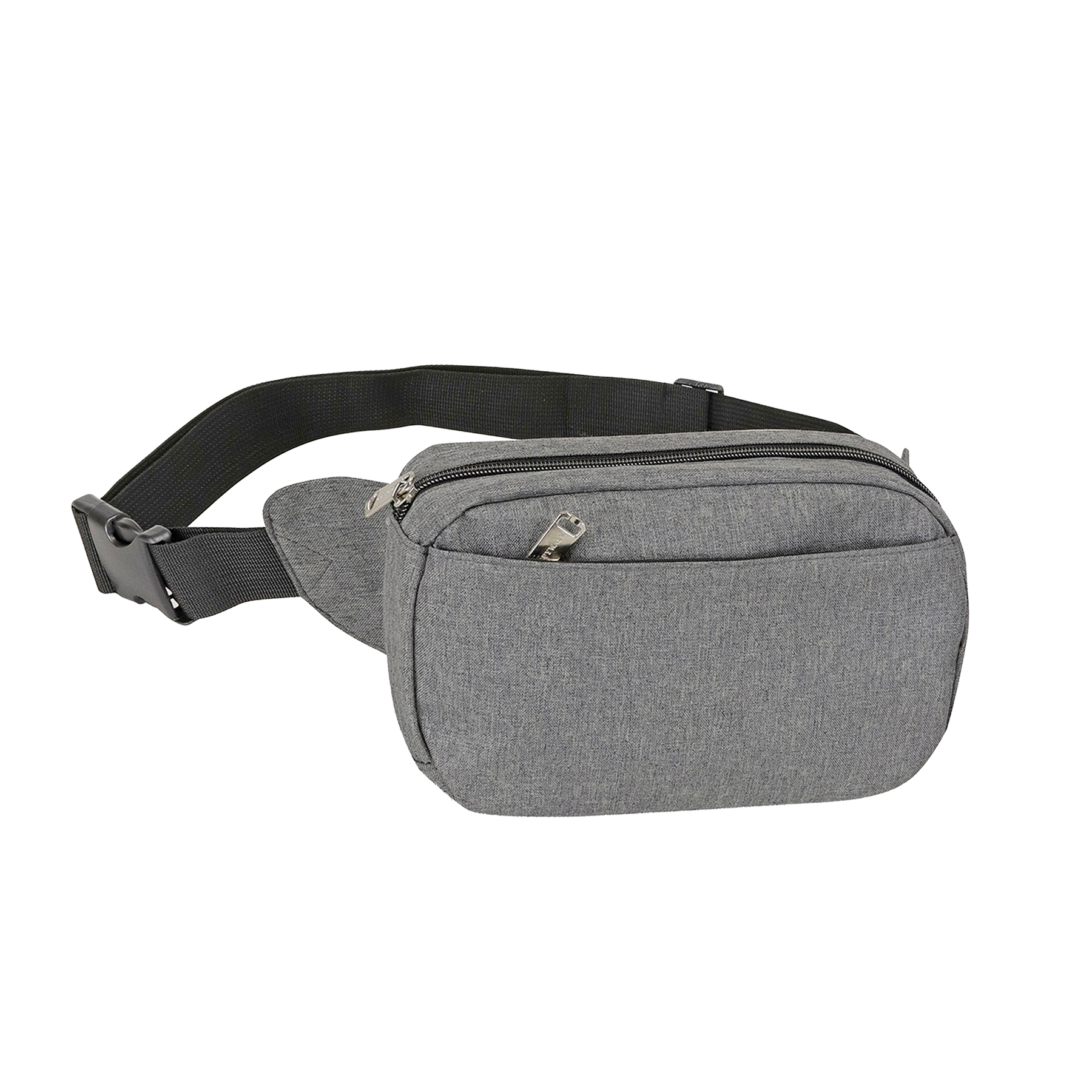Heather Rounded 3 Pockets Fanny Pack 4