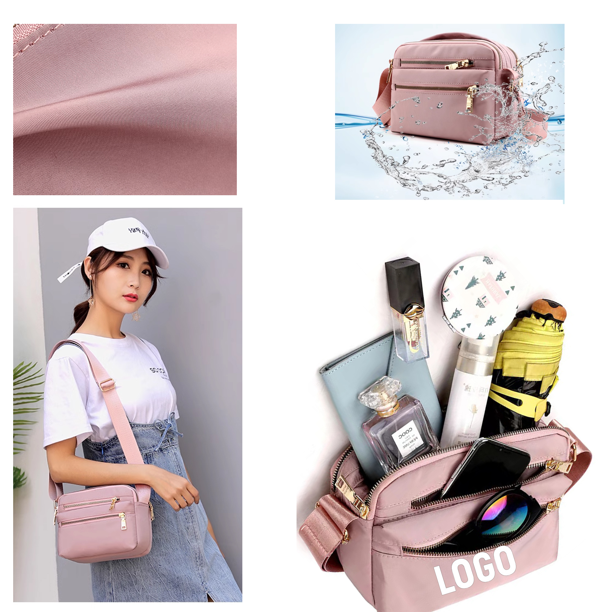 Adjustable Strap 4 Zipper Belt Bag 4