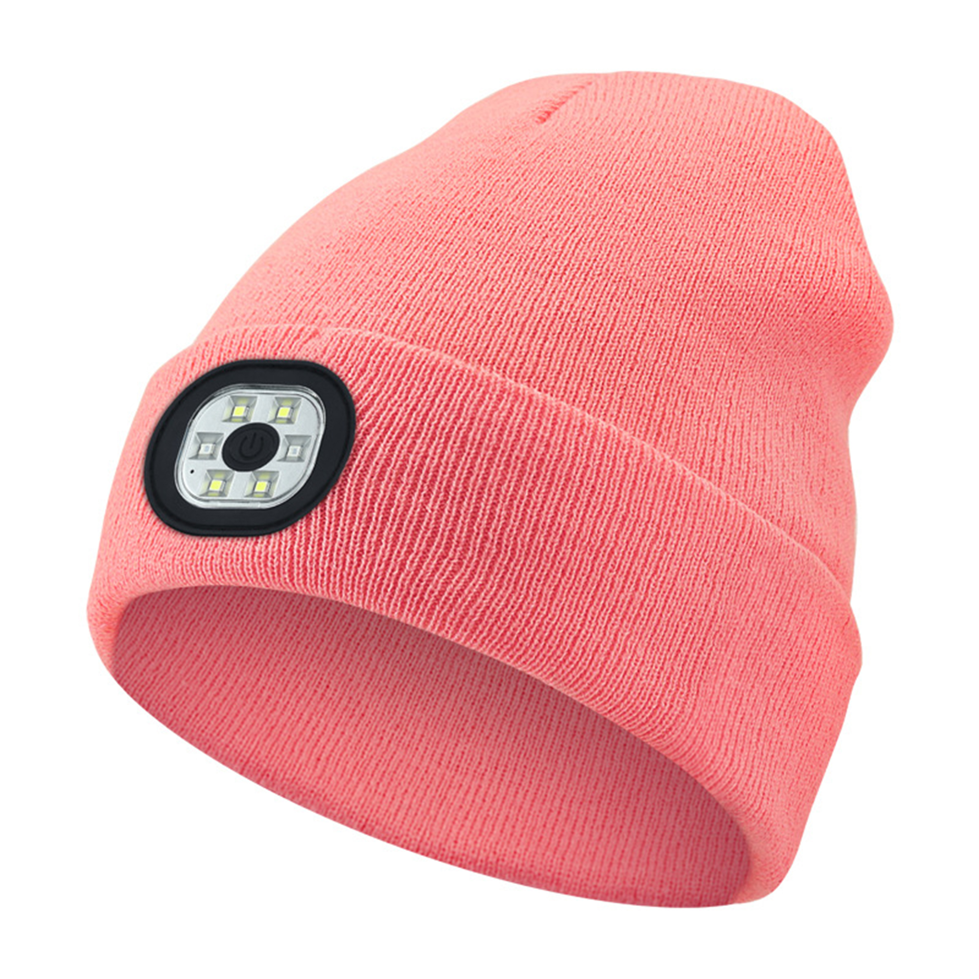 Acrylic Knit Beanie With Rechargeable LED Light 7.87" x 8.6" x 2" 13