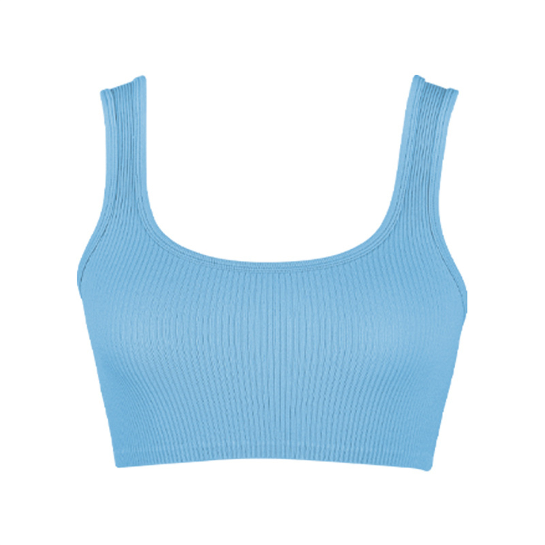 Womens Ribbed Longline Sports Bra 5