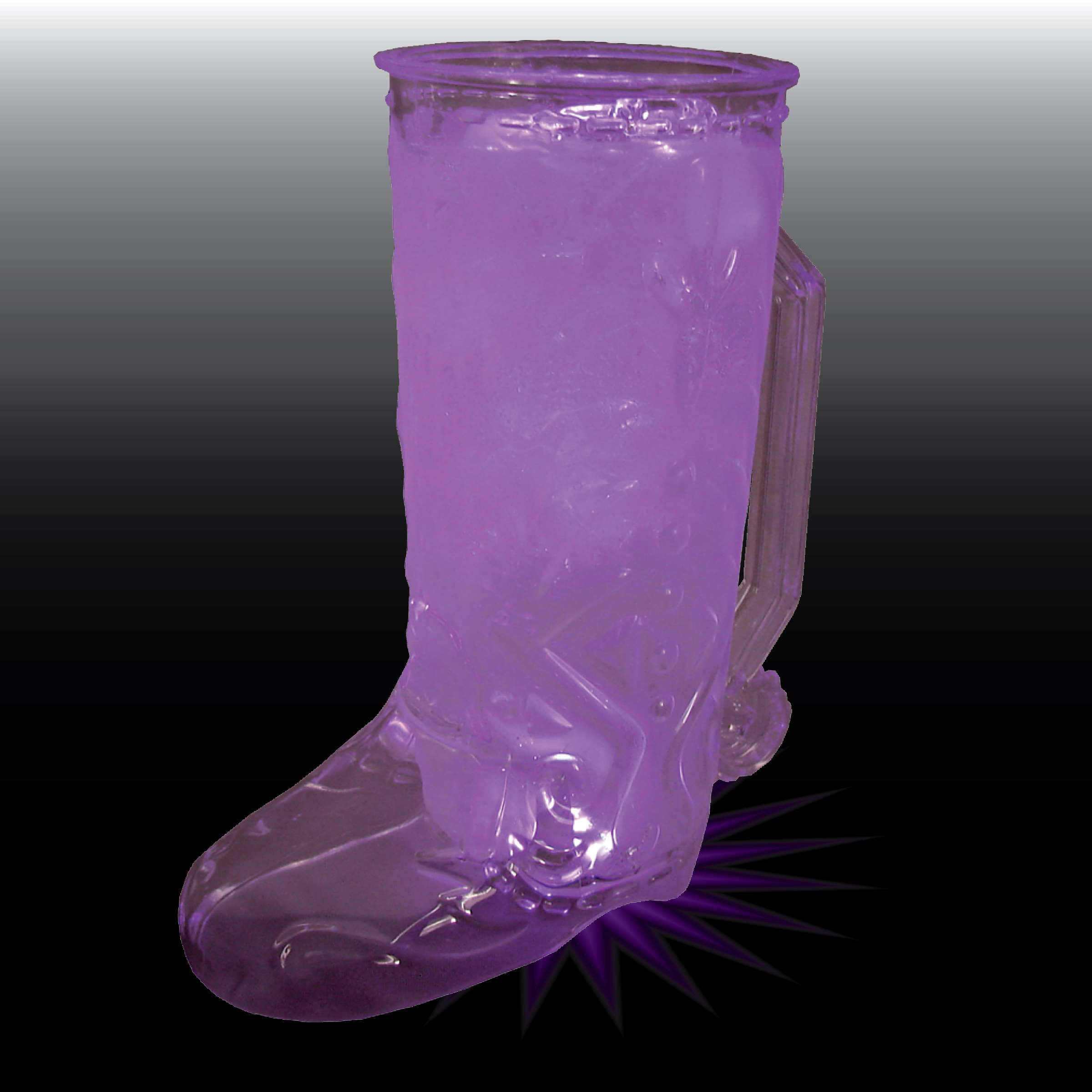20oz Single Light Western Themed Plastic Cowboy Boot Mug with Handle 23