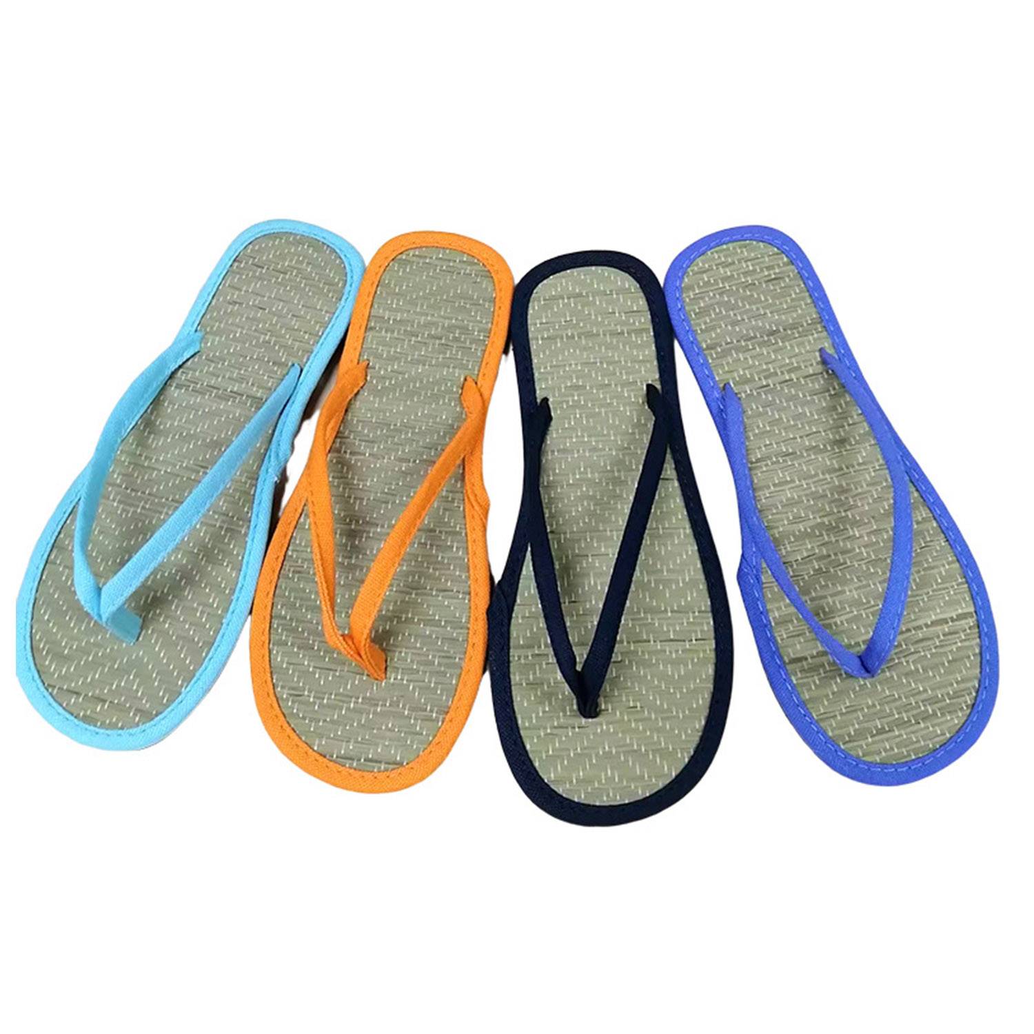 Natural Grass Bamboo Sandal Flip-Flops For beach 2