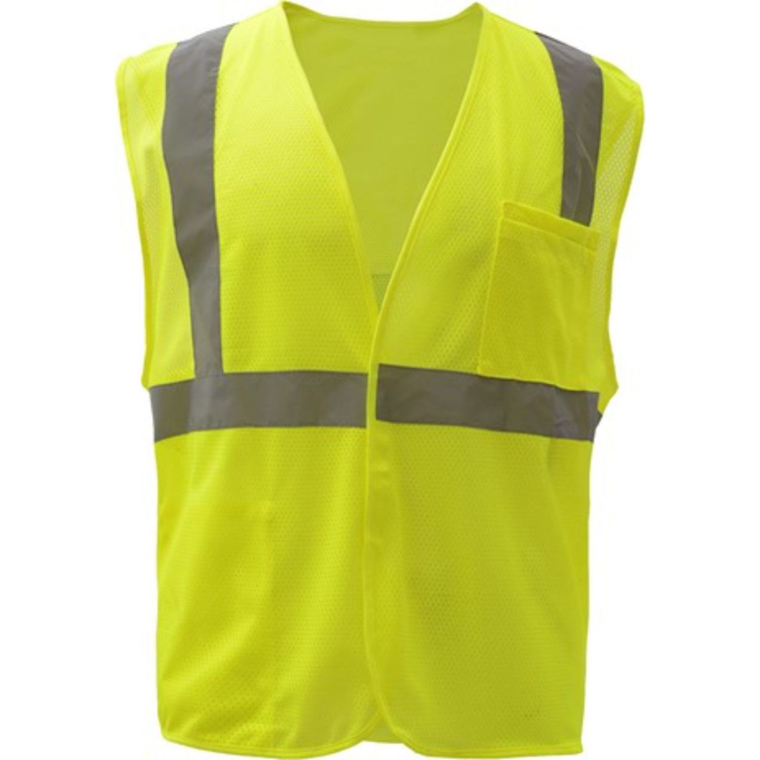 rPET Class 2 Reflective Mesh Safety Hook & Loop Vest with Pockets 6