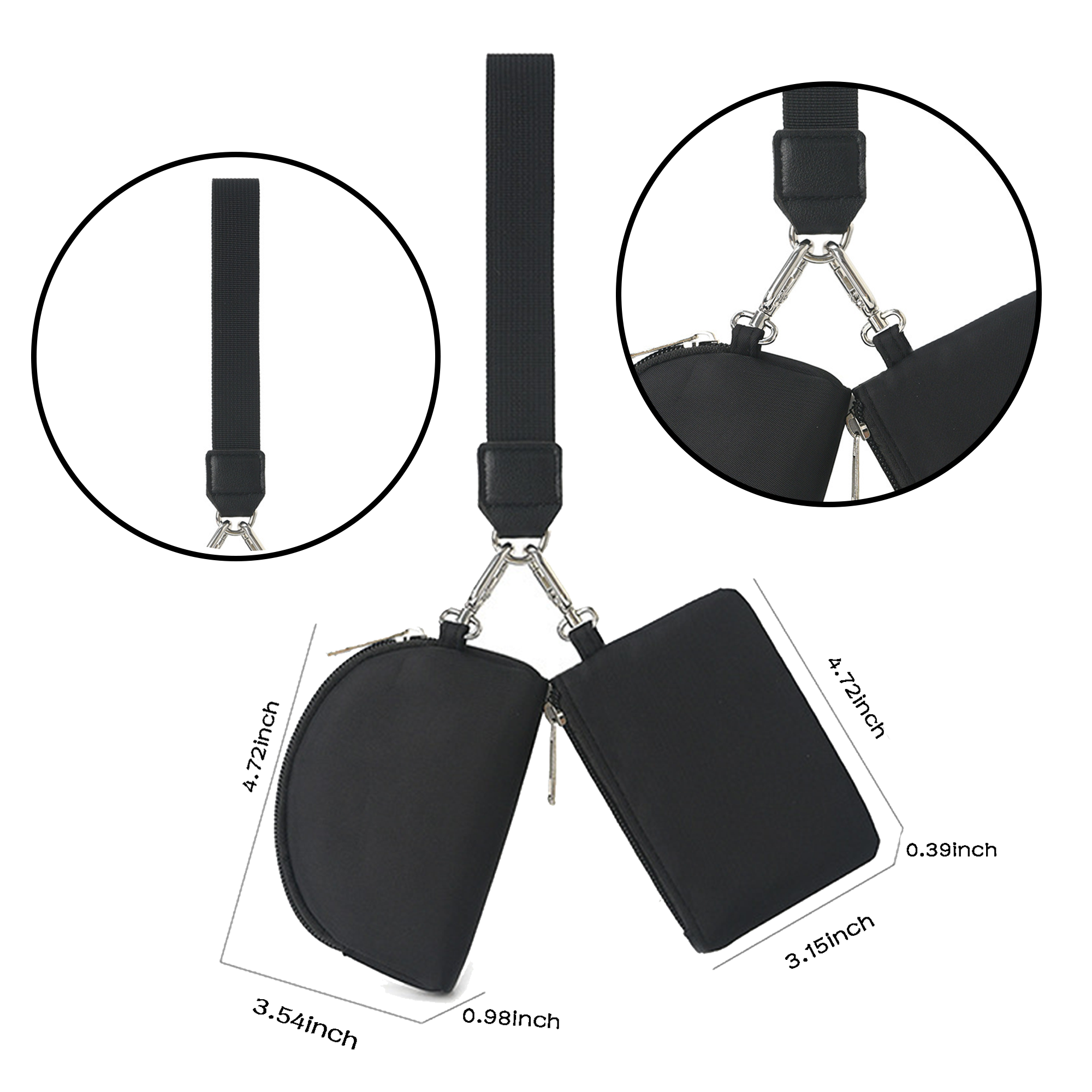 MOQ 20 PCS Double Wrist Wallet 3