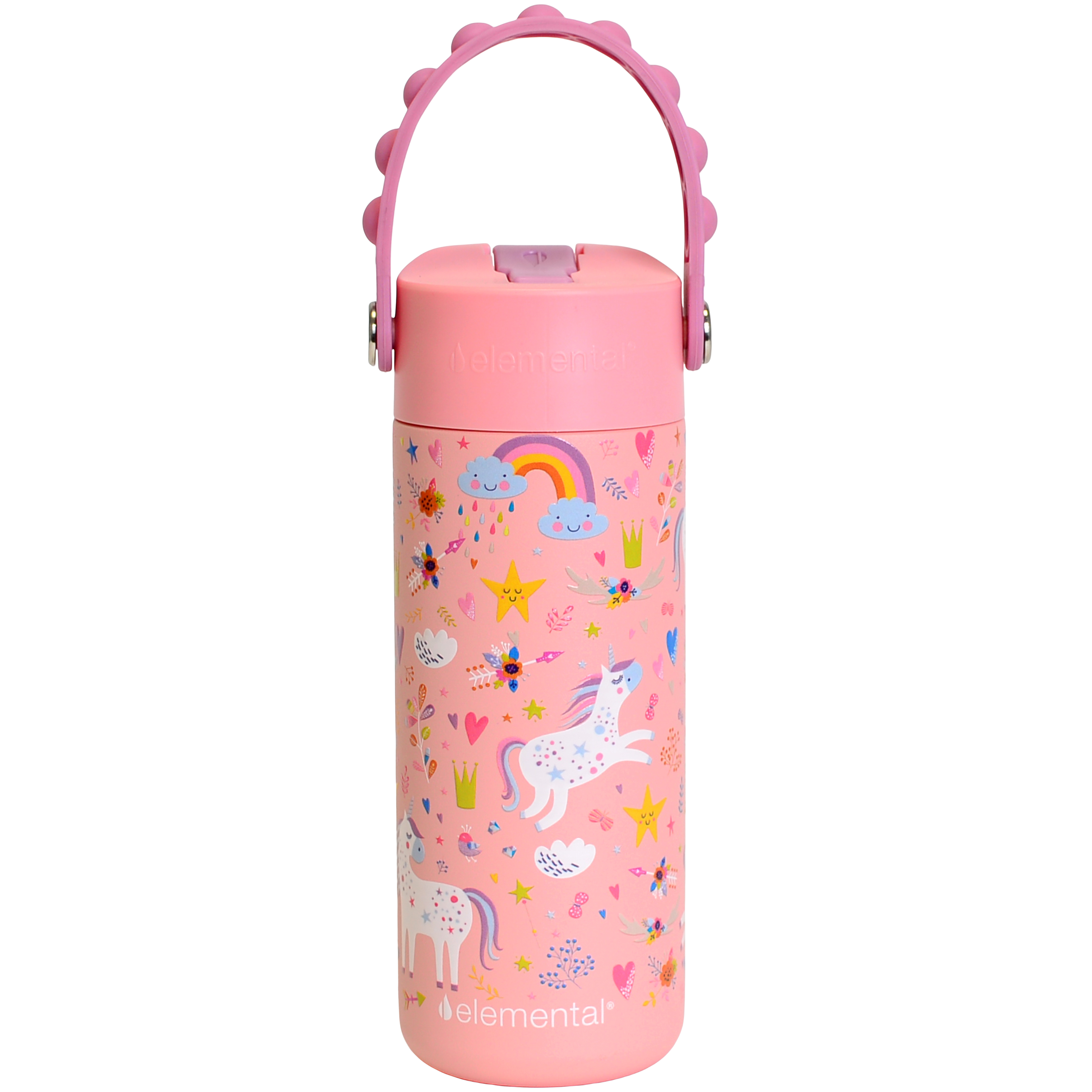 Elemental® Core Series 18oz Pop Fidget Stainless Steel Water Bottle - Vacuum Insulated - BPA-Free 8