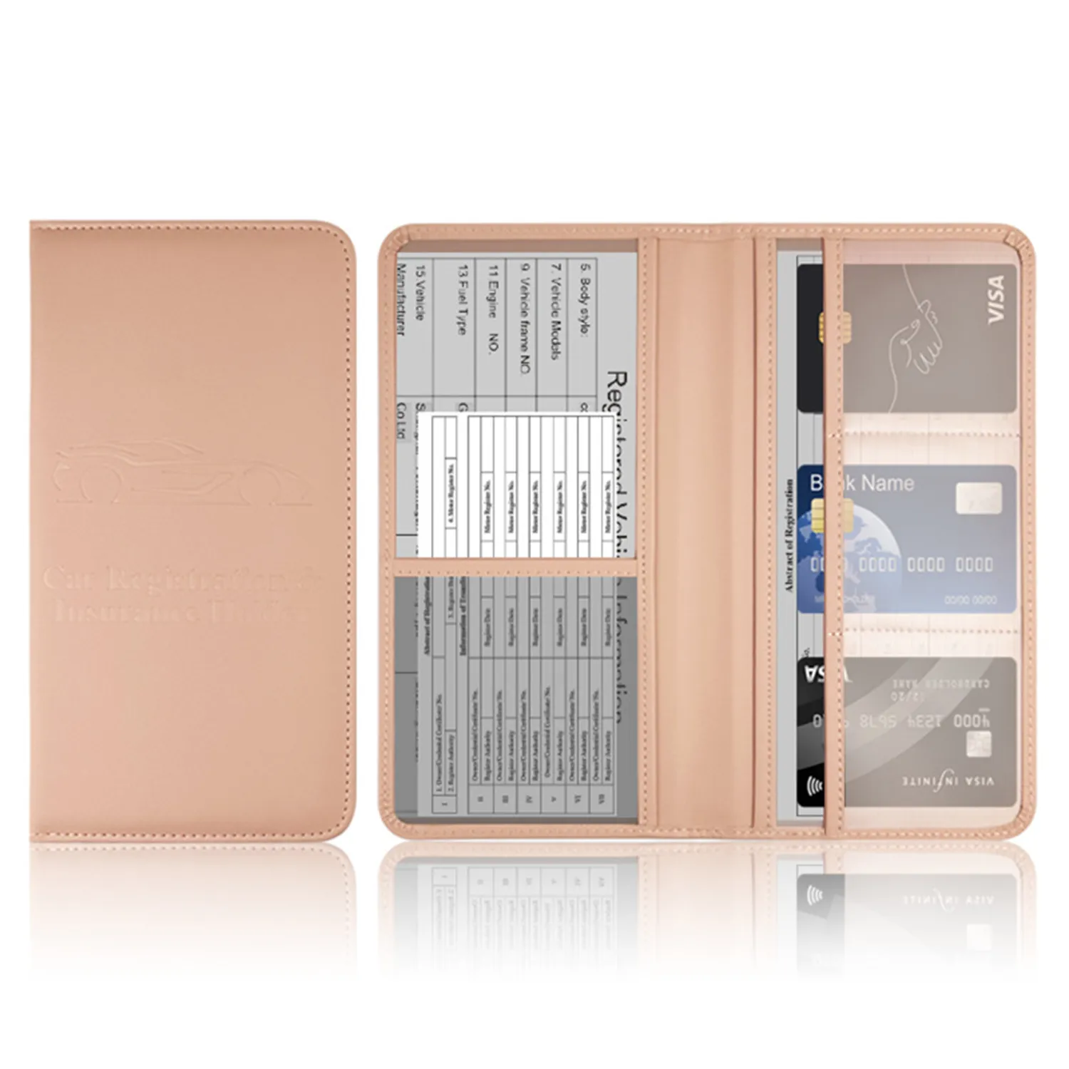 PU Leather Automobile Certificate Holder 9