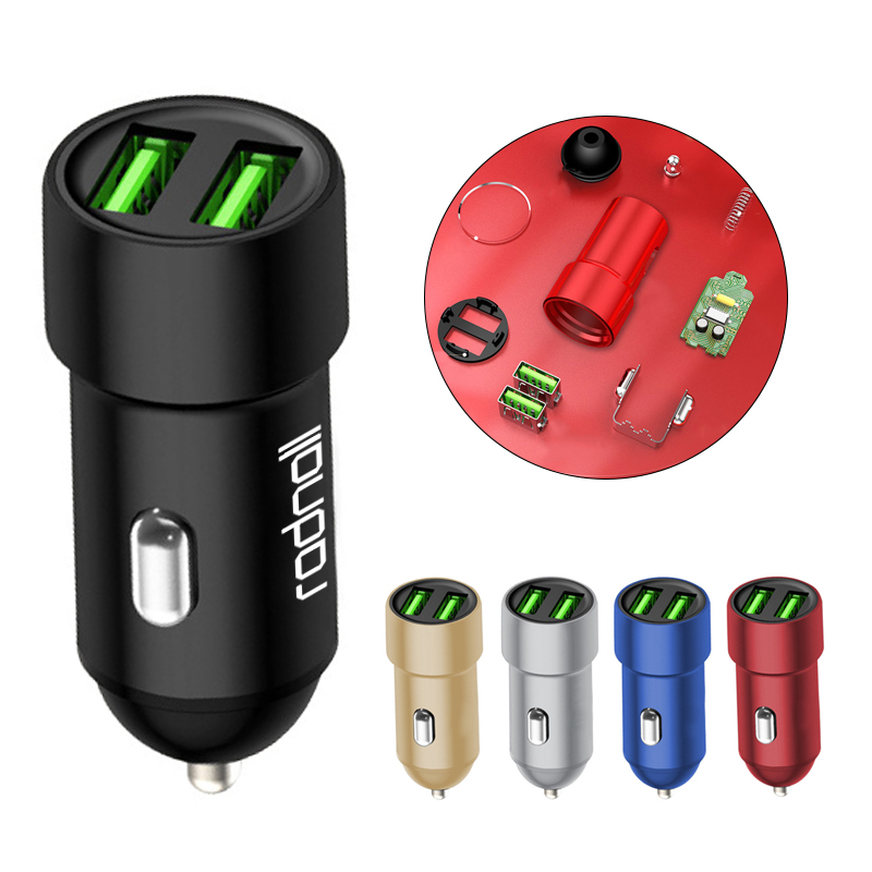 Dual Port USB Car Charger 3