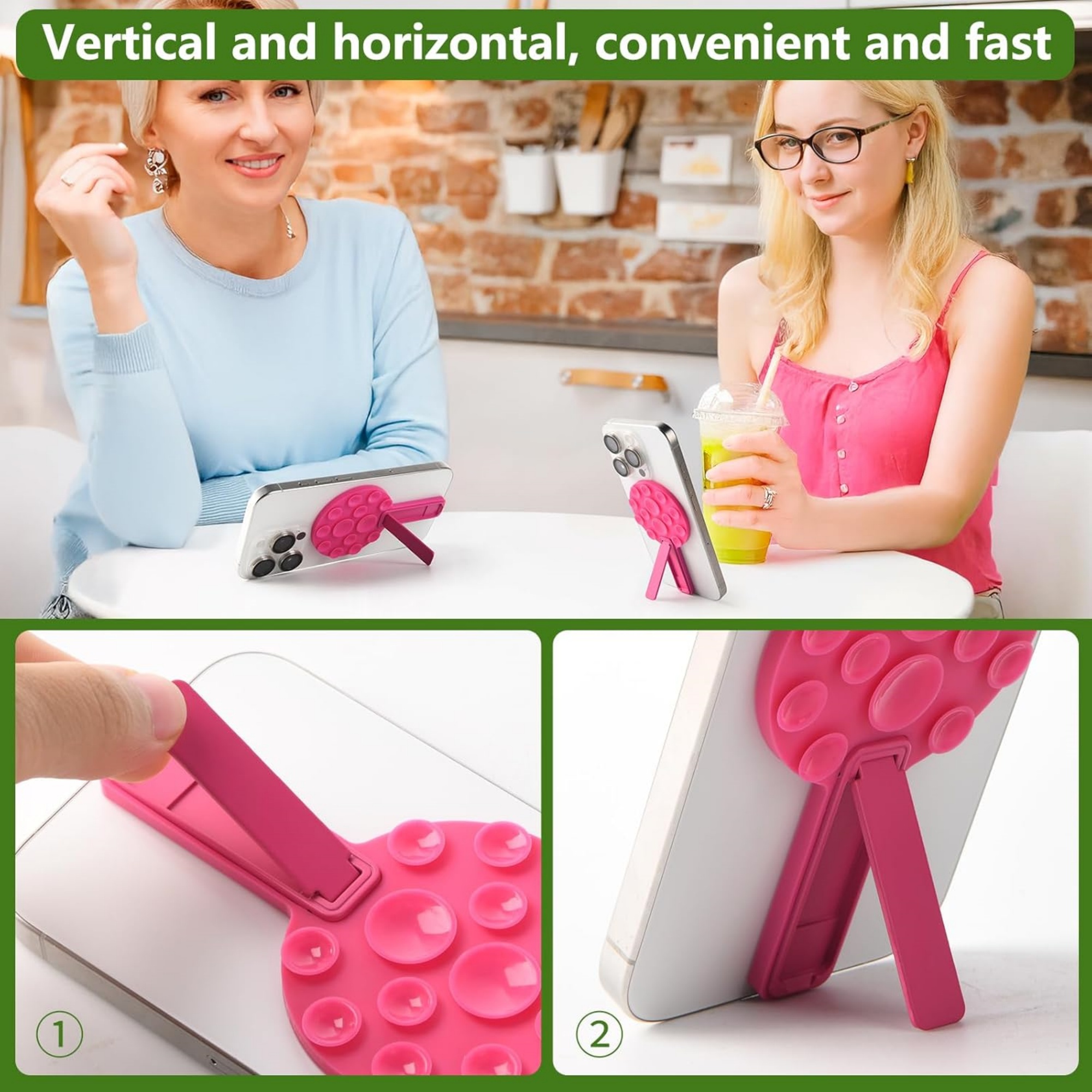 2 in 1 Suction Cup Phone Mount 2