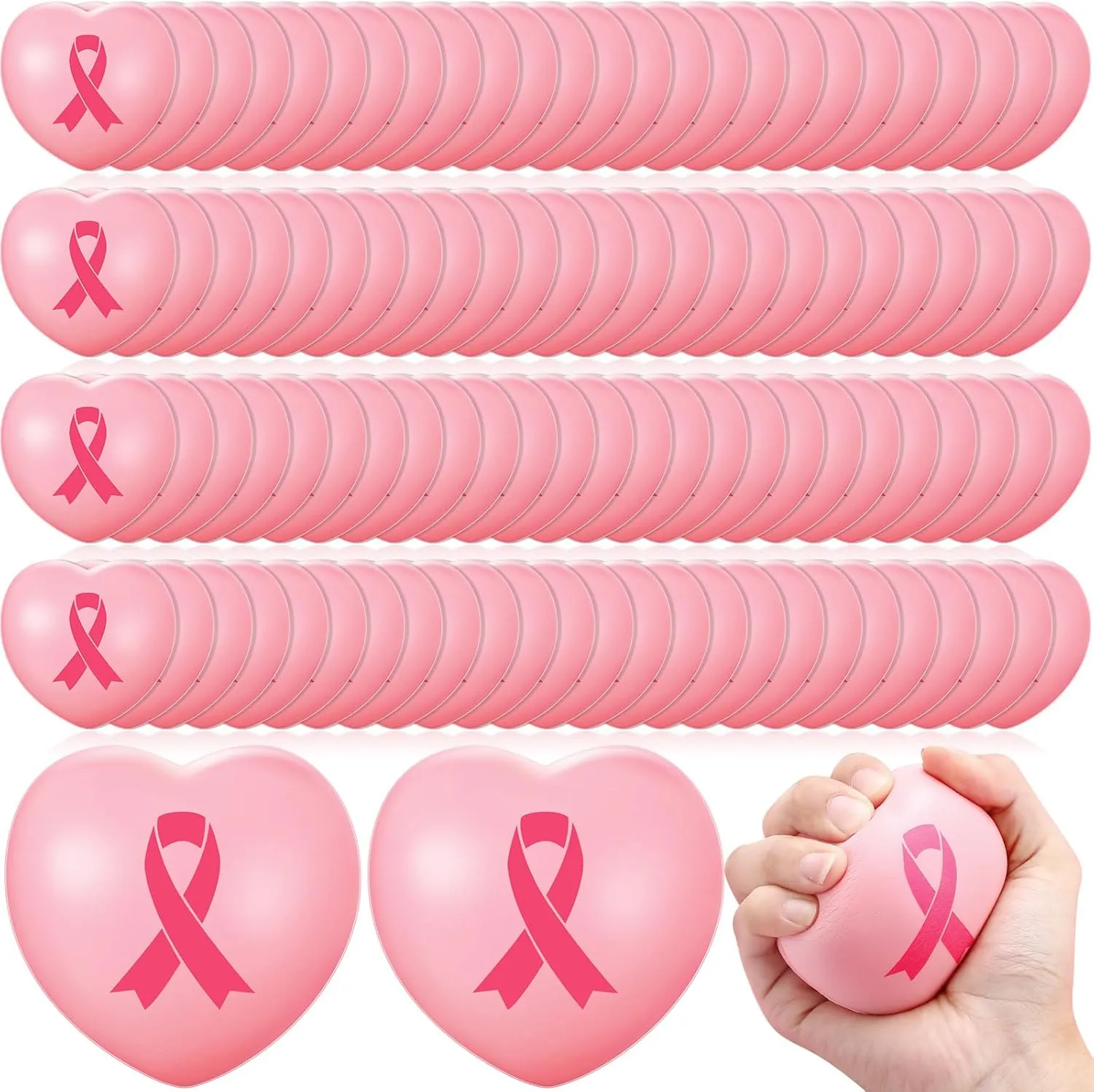 Breast Cancer Awareness Pink Ribbon Stress Ball 4