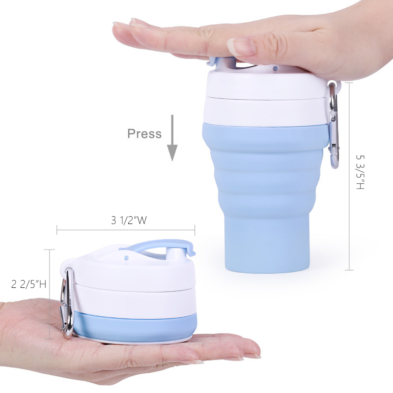 12 OZ Silicone Folded Coffee Cup 3