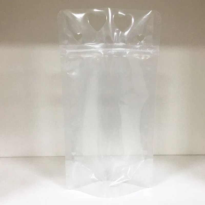 Clear Hand-held Reclosable Drinking Pouch 1