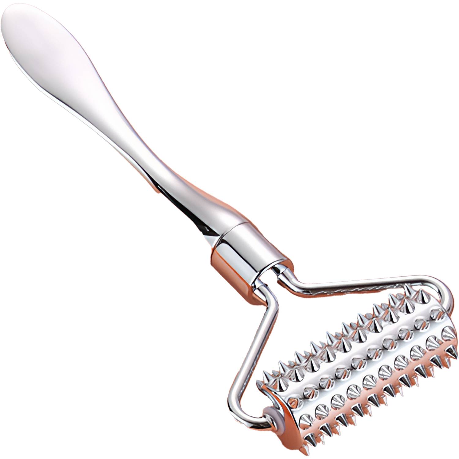 Zinc Alloy Microneedling Facial Roller Massager 4
