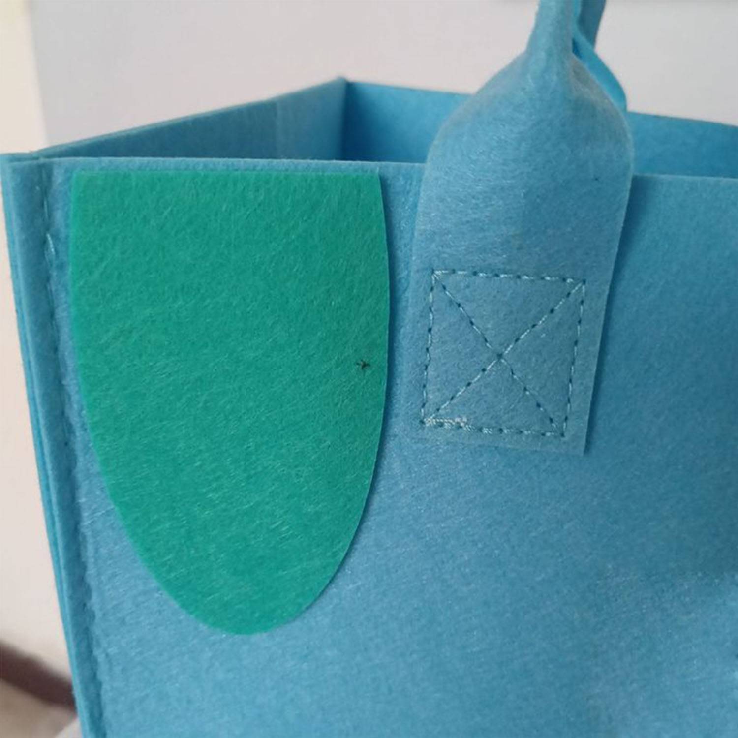 Simple and cute large capacity felt tote bag 6