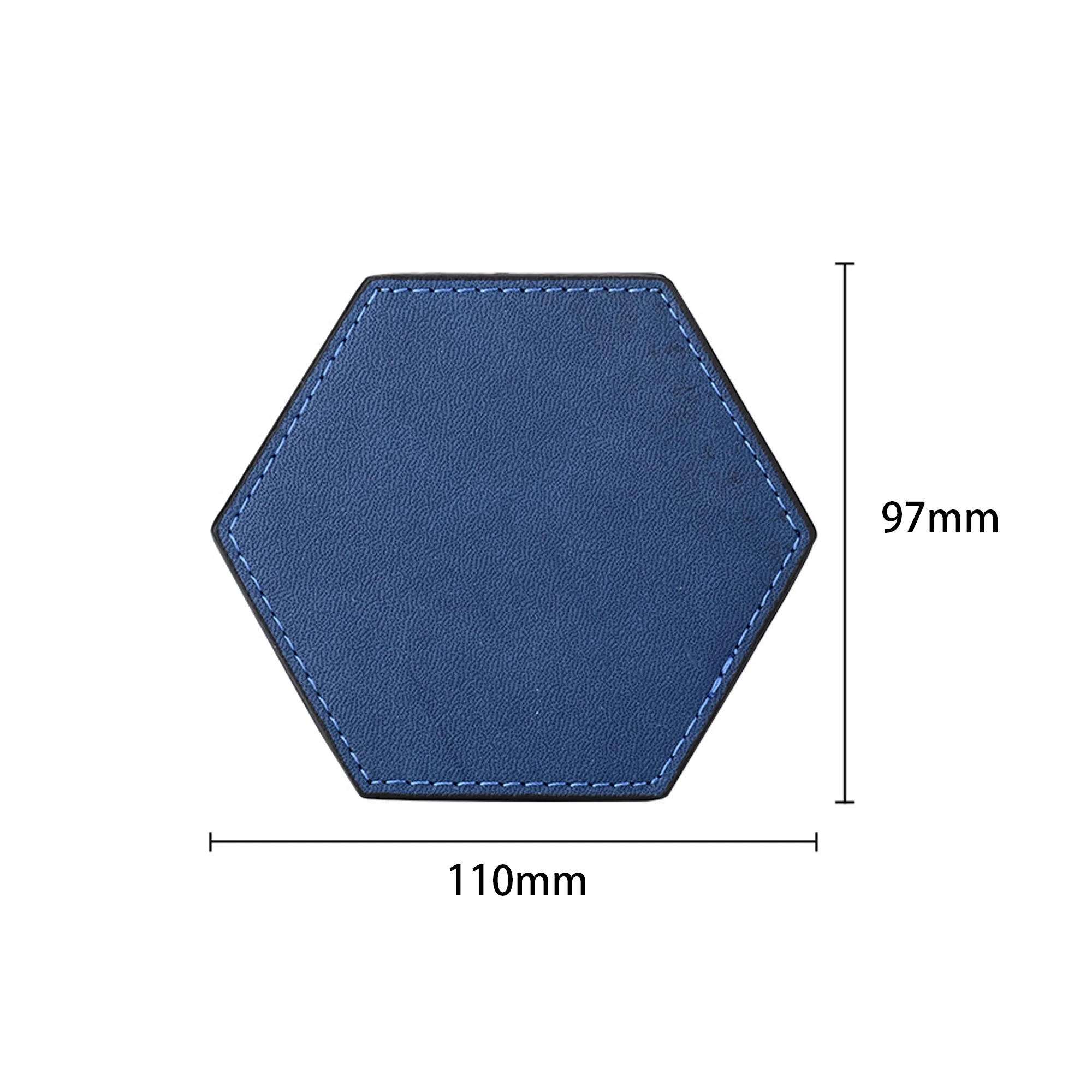 PU Leather Insulated Pentagon Coaster MOQ50pcs 5