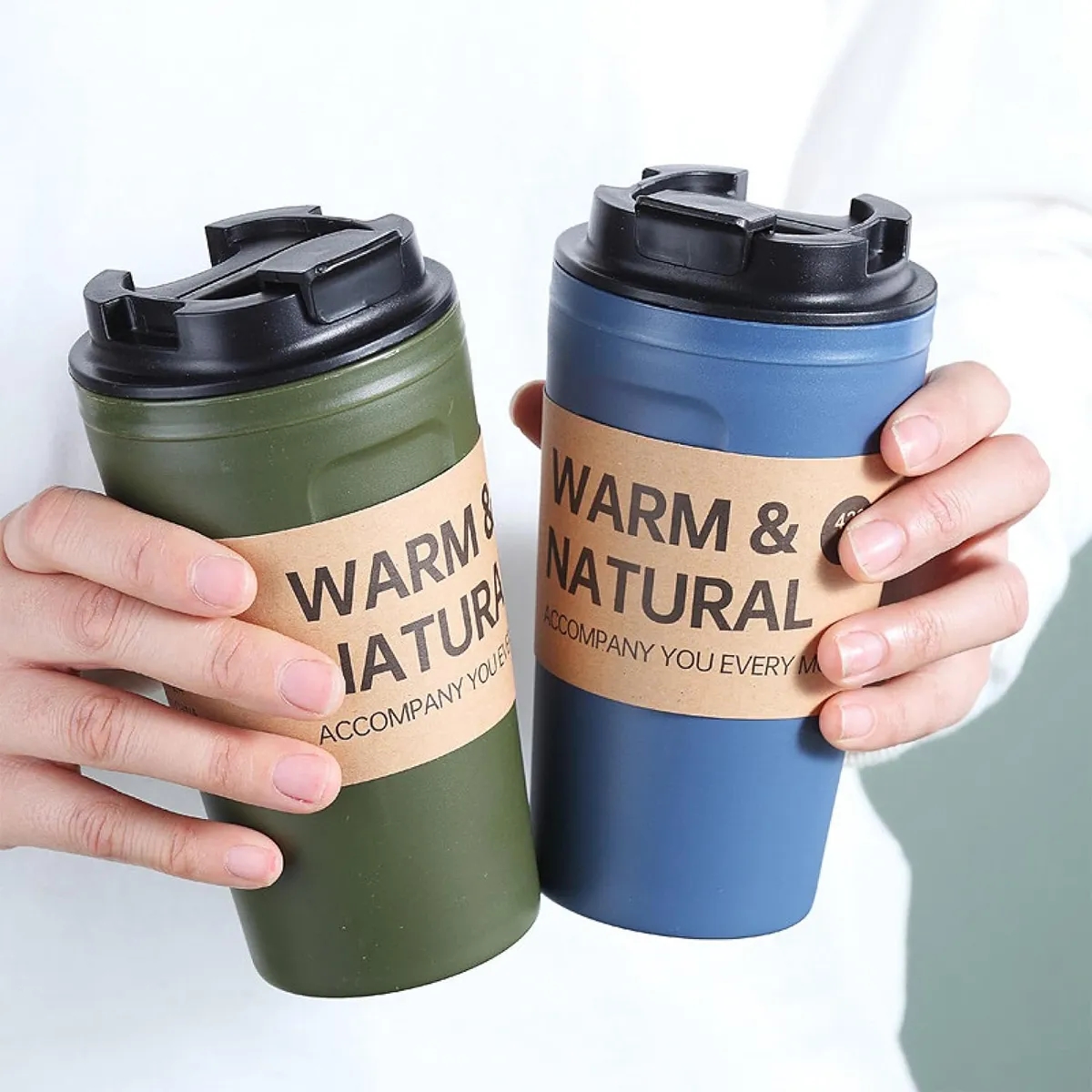 Portable Leak-Proof Clamshell Reusable Travel Coffee Mug 5