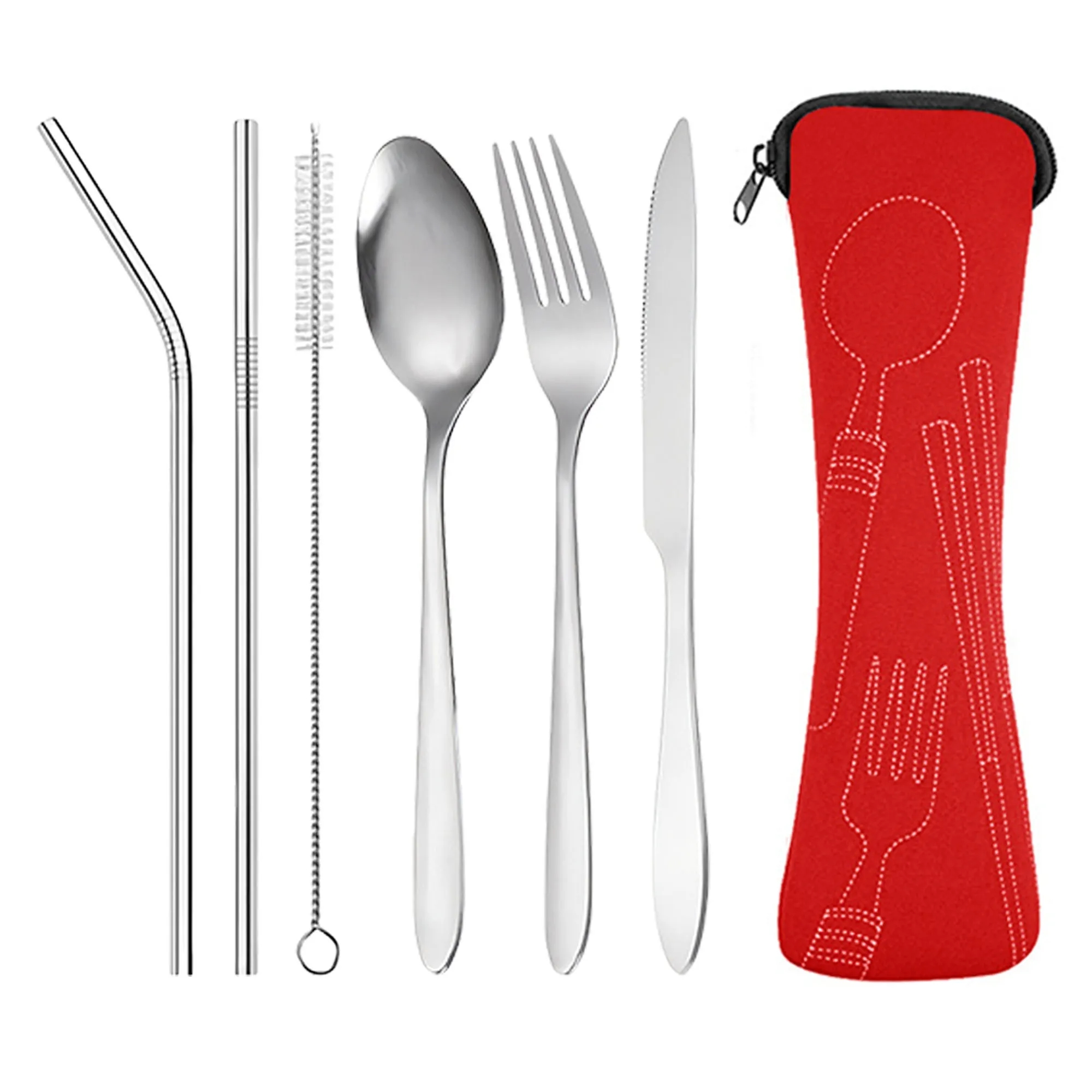 Reusable Travel Cutlery Flatware Set 12
